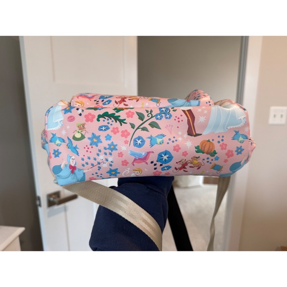 Petunia Pickle Bottom Disney Baby Cinderella Mini Backpack Pink Vegan Leather - Picture 9 of 10